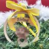 Boule de Noël en bois - Chat