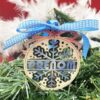 Boule de Noël en bois - Flocon