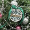Boule de Noël 3D en bois - Flocon