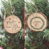 Boule de Noël – Rondin de bois sapin personnalisé