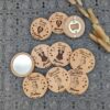 Miroir en bois pour cadeau mariage invité evjf personnalisé – Image 5
