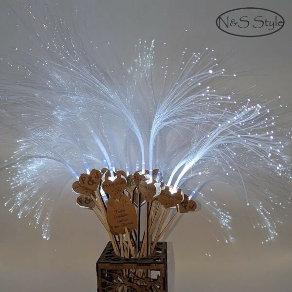 Cierge magique scintillant fibre led lumineux pour faire scintiller mariage fête baptême anniversaire
