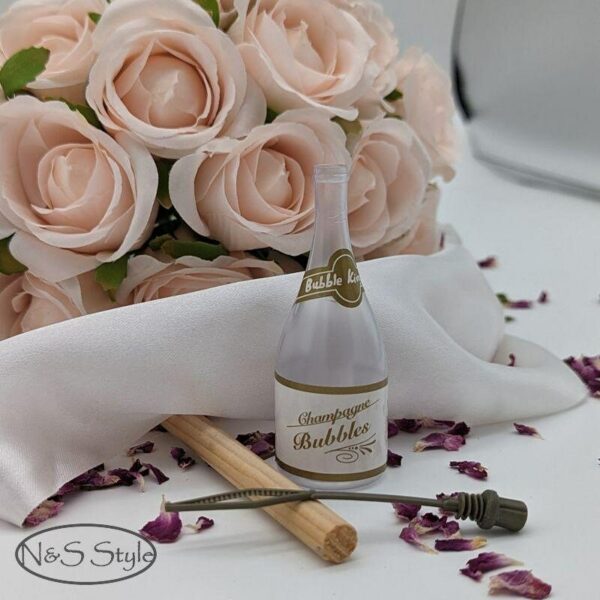 Bouteille champagne bulle de savon mariage anniversaire fête – Image 2