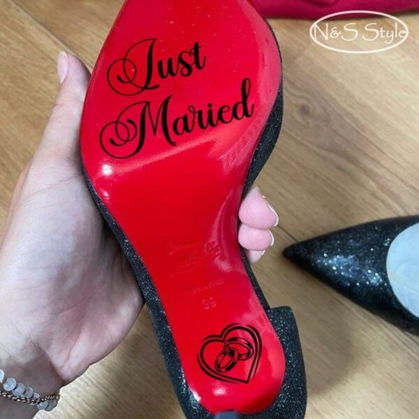 Stickers chaussure mariage événement anniversaire personnalisé – Image 2