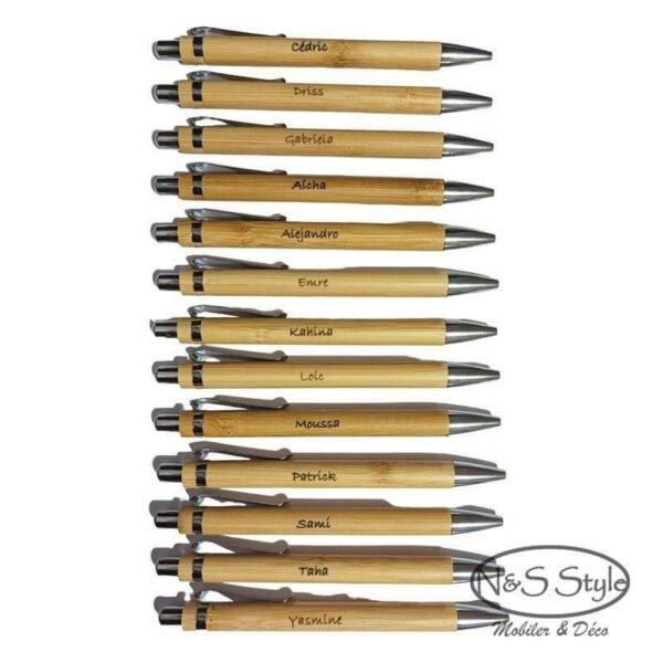 Stylo bois personnalisé cadeau incontournable original – Image 3
