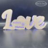 Décoration lumineuse ou centre de table LOVE en bois et led personnalisable – Image 3