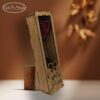 Rose éternelle et sa boîte en bois personnalisée pour mariage fête cadeau amour – Image 3