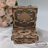 Porte alliances boîte à bague bois mariage noce personnalisée – Image 4