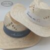 Chapeau de paille personnalisé pour vos fêtes, votre mariage, en cadeau d'invité ou evjf, evg – Image 2