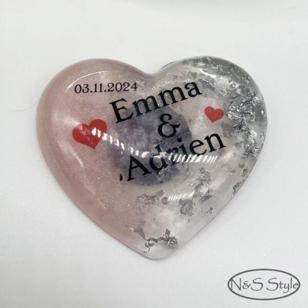 Magnet aimant en resine epoxy pour mariage cadeau invité baptême anniversaire noël fete – Image 9