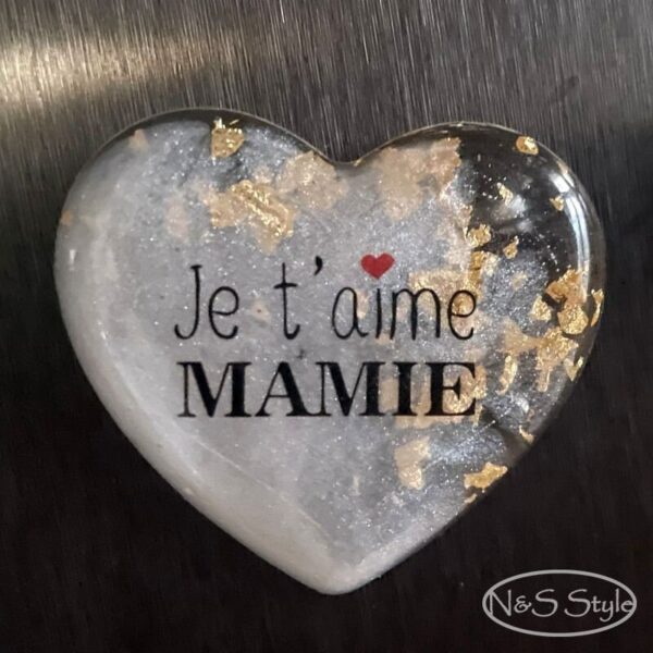 Magnet aimant en resine epoxy pour mariage cadeau invité baptême anniversaire noël fete