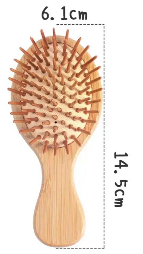 Brosse en bois de bambou personnalisée pour cadeau anniversaire mariage Evjf – Image 3
