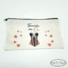 Trousse poche en coton personnalisée pour cadeau mariage témoin Evjf anniversaire – Image 2