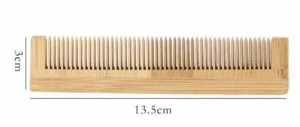 Peigne en bois de bambou personnalisée pour cadeau anniversaire mariage Evjf – Image 3