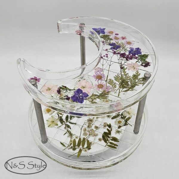 vide poche décoration résine epoxy fleurs séchées cadeau déco – Image 8
