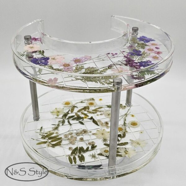vide poche décoration résine epoxy fleurs séchées cadeau déco – Image 7