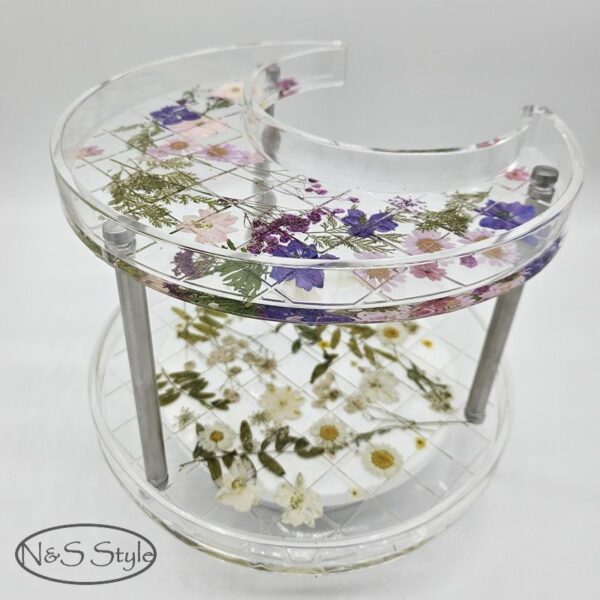 vide poche décoration résine epoxy fleurs séchées cadeau déco – Image 6