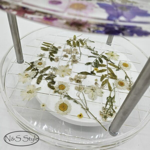 vide poche décoration résine epoxy fleurs séchées cadeau déco – Image 5