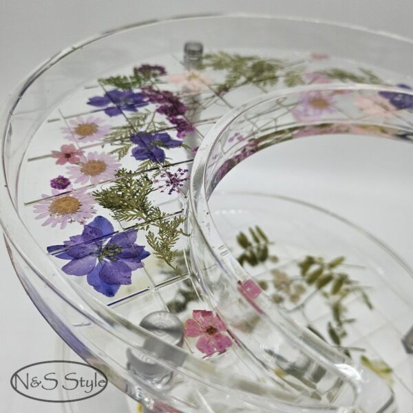 vide poche décoration résine epoxy fleurs séchées cadeau déco – Image 4