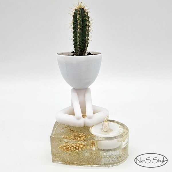 Cadeau mariage invités pot de fleur cactus 3D – Image 6