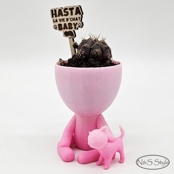 Cadeau mariage invités pot de fleur cactus 3D – Image 7