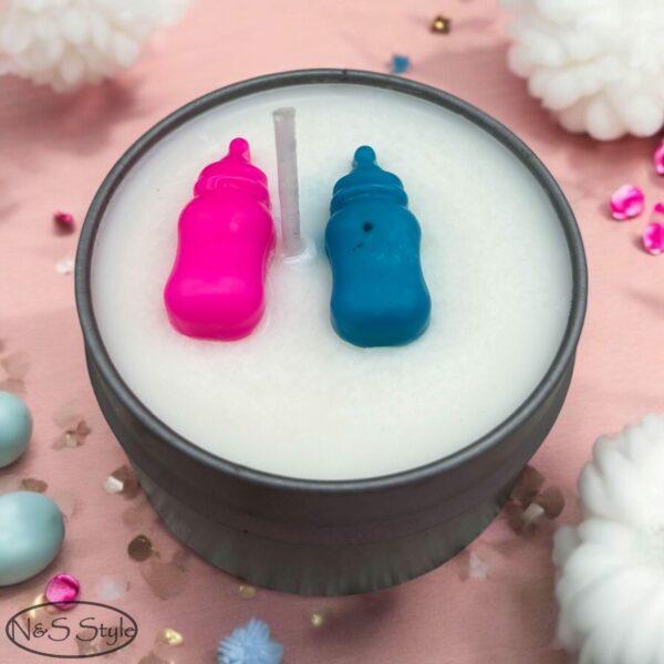 Bougie parfumé baby shower annonce de futur naissance de bébé – Image 2